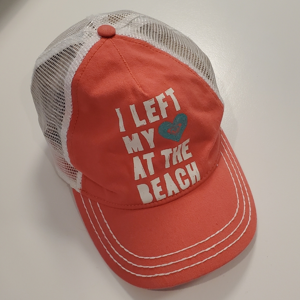 Roxy Ball Cap "I Left My 💙 at the Beach" Hat